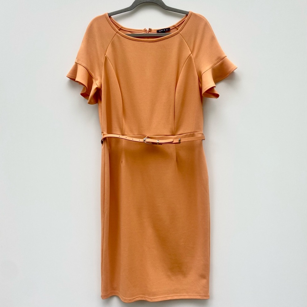 Orange Sami & Jo Pencil Dress with Belt
